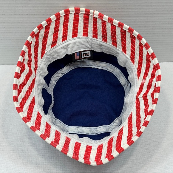 Washington DC Bucket Hat Red White Blue Stars Stripes American Flag Adult OS - Picture 6 of 8